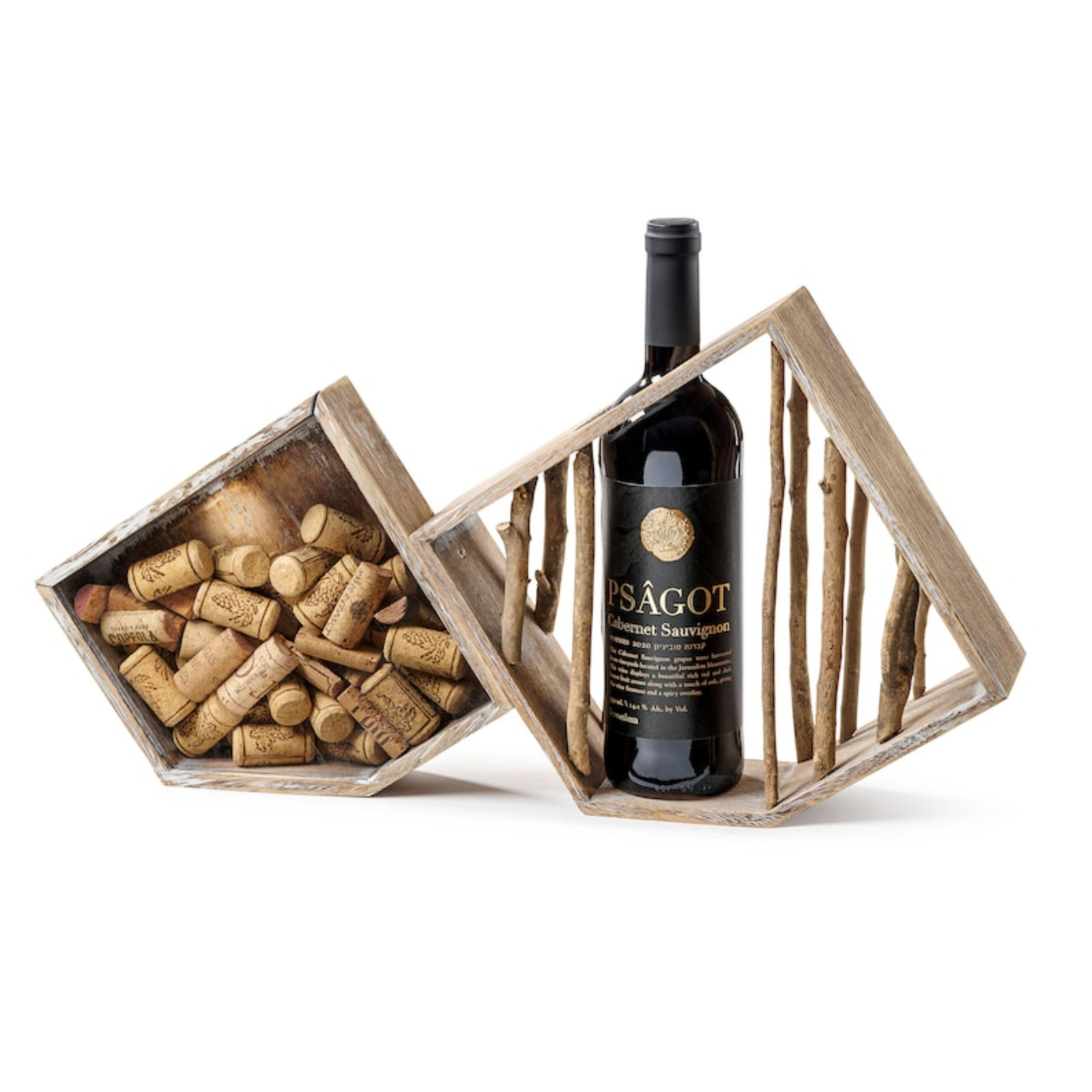 Latitude Run Vosselare 1 Bottle Solid Wood Tabletop Wine Bottle Rack in Brown Latitude Run Vosselare 1 Bottle Solid Wood Tabletop Wine Bottle Rack in Brown